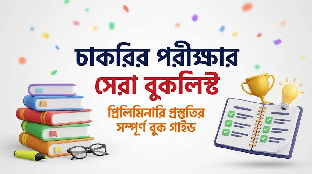 চাকরির পরীক্ষার সেরা বুকলিস্ট: প্রিলিমিনারি প্রস্তুতির সম্পূর্ণ বুক গাইড
