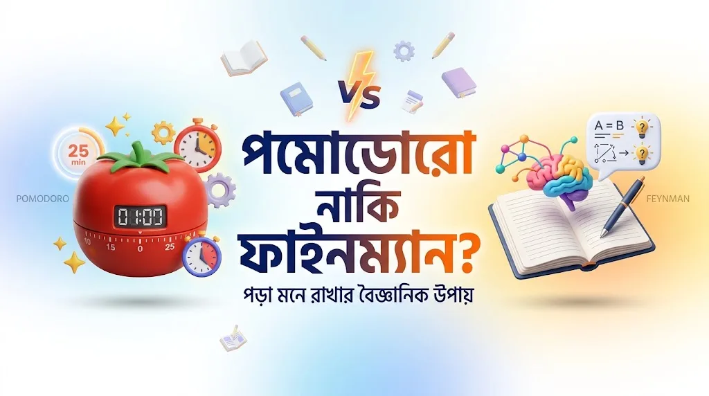 পমোডোরো নাকি ফাইনম্যান টেকনিক? পড়া দ্রুত মনে রাখার সেরা বৈজ্ঞানিক উপায়